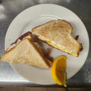 Egg Meat Cheese Sandwich