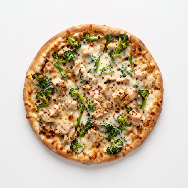 Chicken Florentine Pizza.